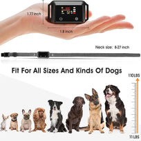 Touch Screen Rechargeable Bark Control Collar with Shock & Vibration