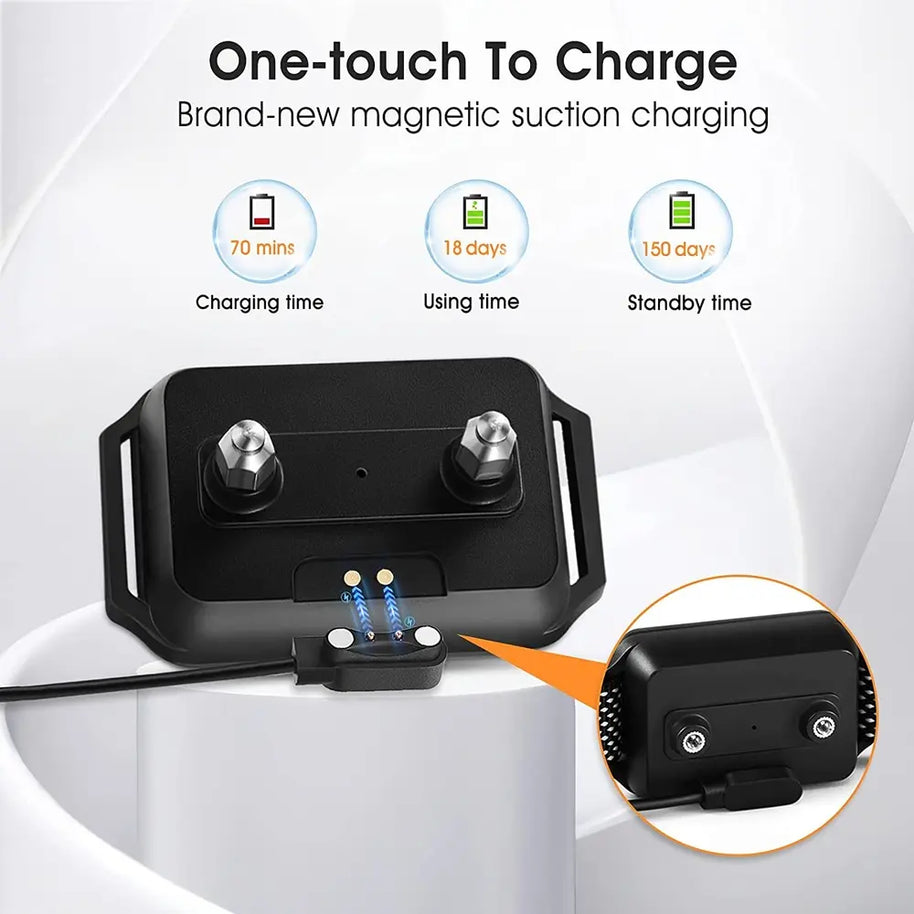 Touch Screen Rechargeable Bark Control Collar with Shock & Vibration