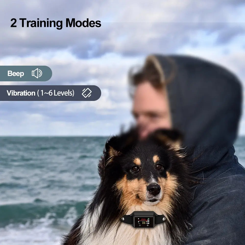 IP68 Waterproof Rechargeable No-Shock Anti-Bark Collar