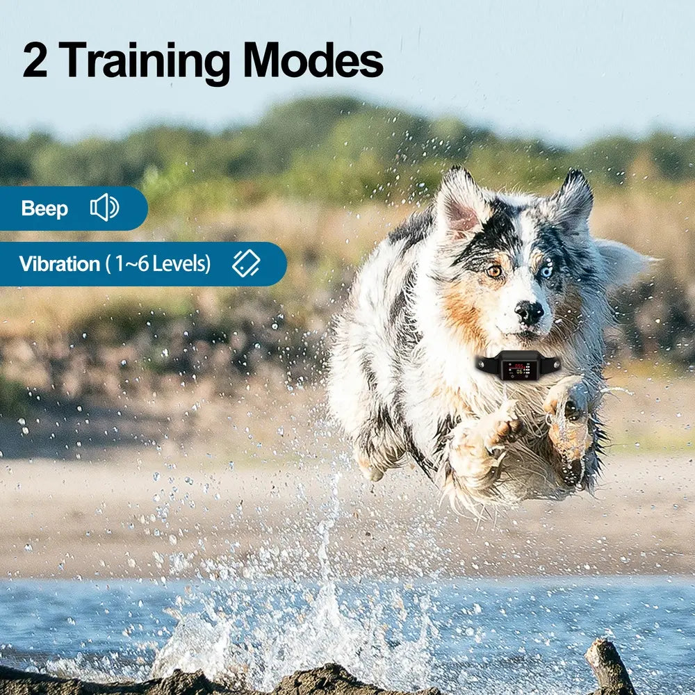 IP68 Waterproof Rechargeable No-Shock Anti-Bark Collar