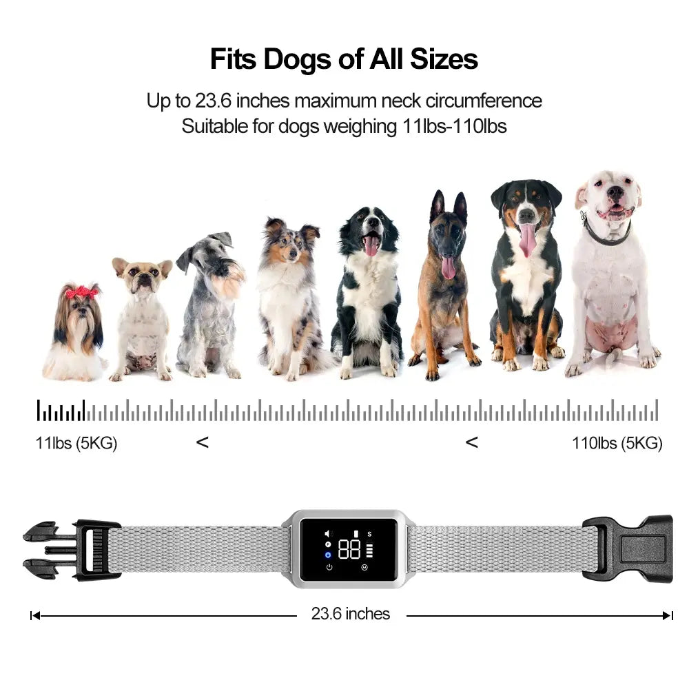 IP68 Waterproof Touch Screen Smart Anti-Bark Dog Collar