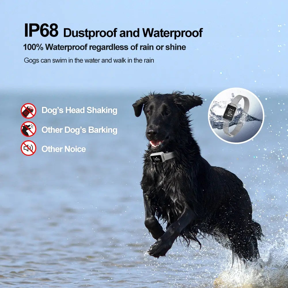 IP68 Waterproof Touch Screen Smart Anti-Bark Dog Collar