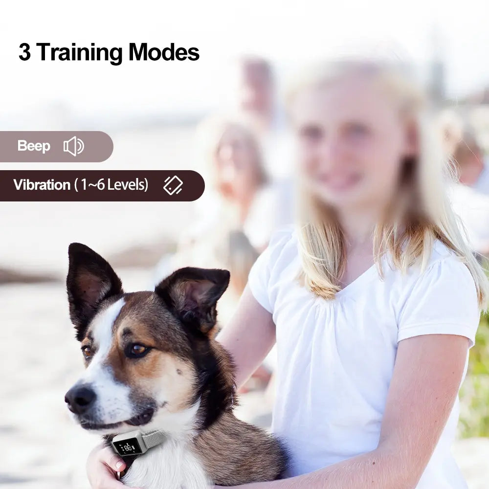 IP68 Waterproof Touch Screen Smart Anti-Bark Dog Collar