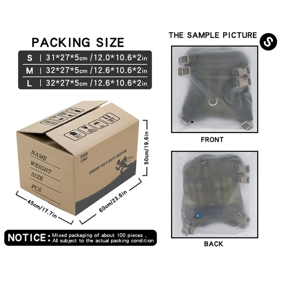 No-Pull Dog Harness with Front Clip Easy to Put On