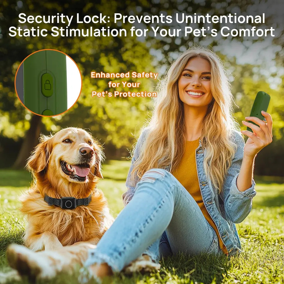 3300ft Wireless GPS Electric Dog Fence & Training Collar