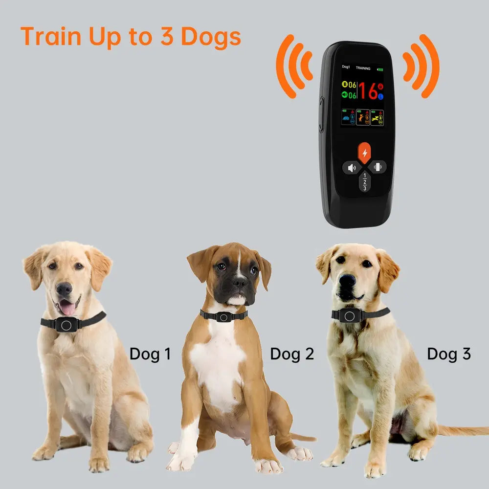 3280FT Waterproof Rechargeable E-Collar 3 Training Modes