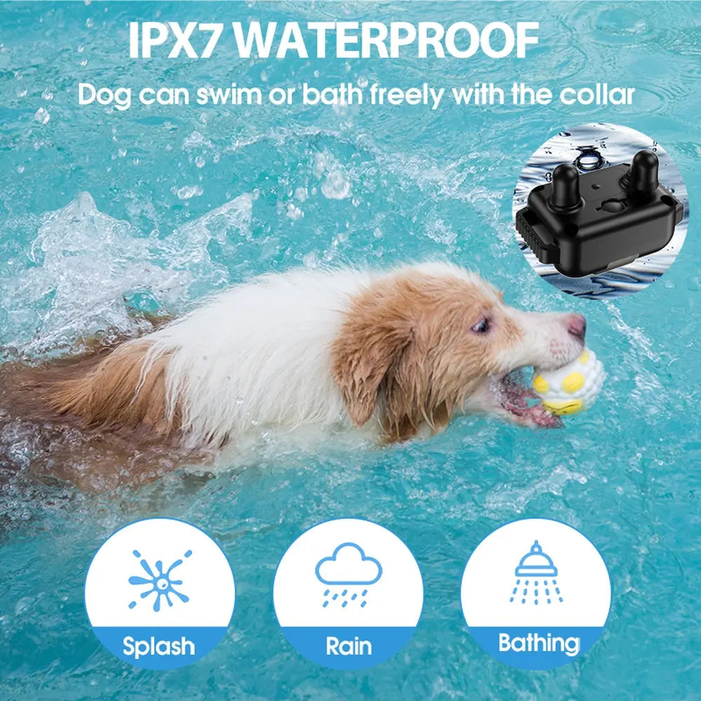 Rechargeable Anti-Bark Dog Collar with Remote Control