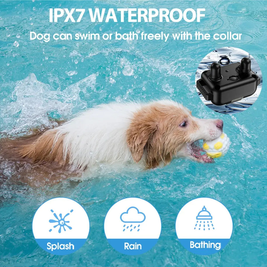 Rechargeable Anti-Bark Dog Collar with Remote Control