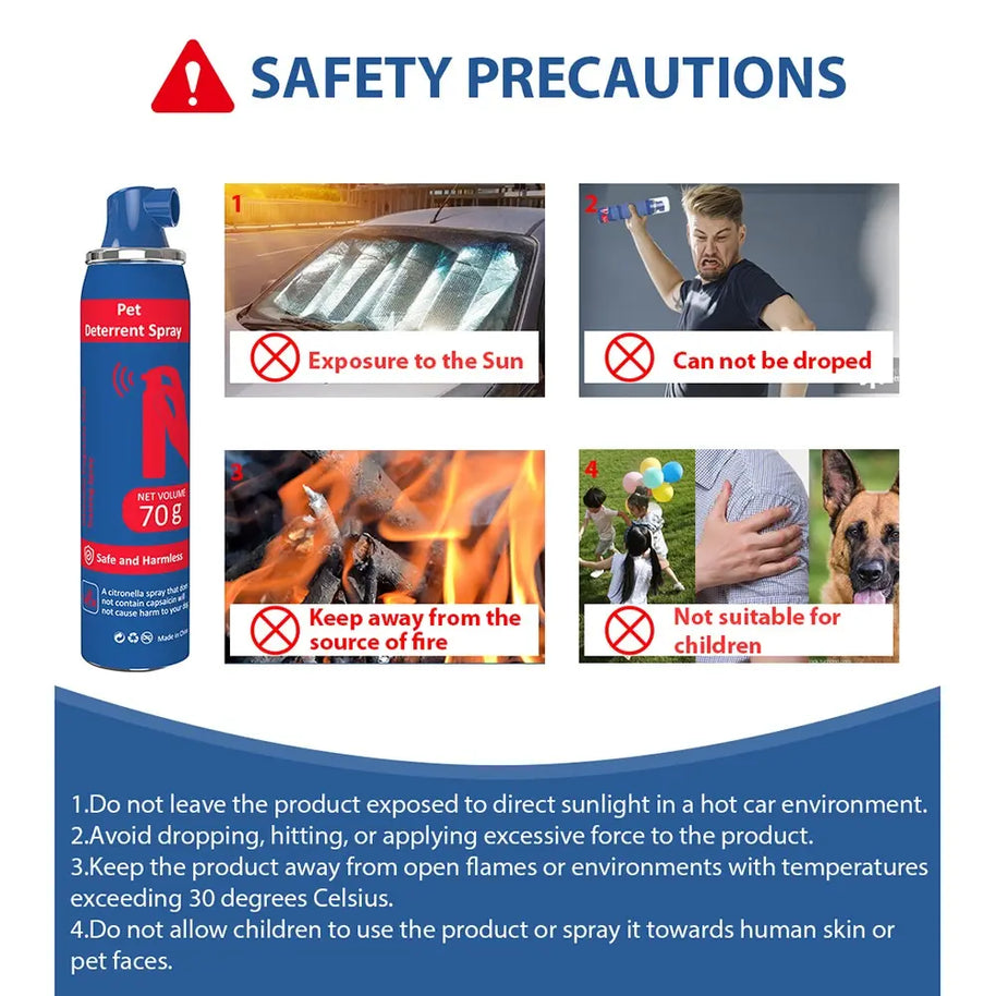 Humane Dog Training Spray to Stop Barking & Jumping