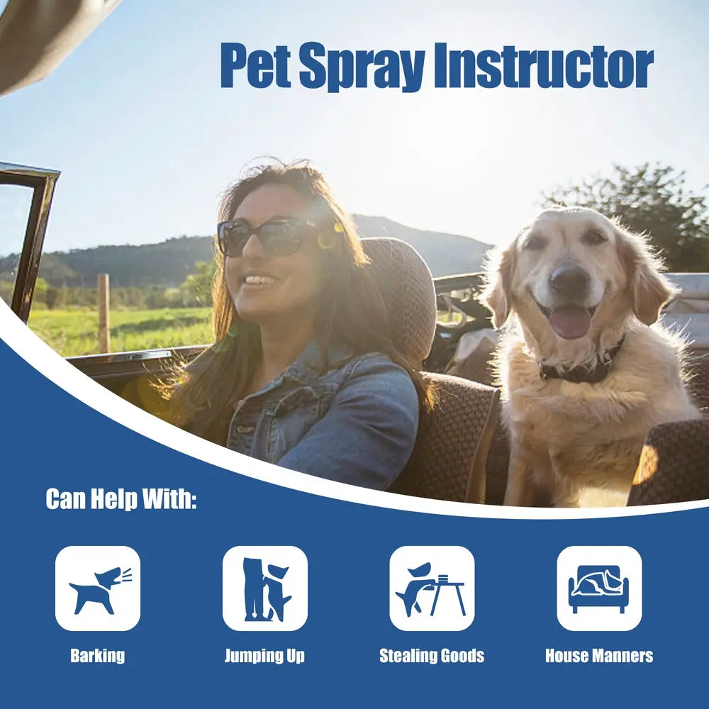 Humane Dog Training Spray to Stop Barking & Jumping
