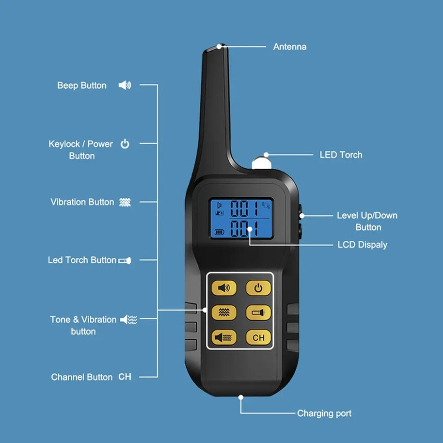 T720 Remote Dog Training Collar with Bark Control