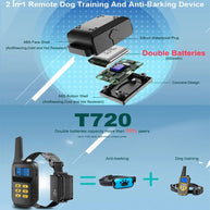 T720 Remote Dog Training Collar with Bark Control