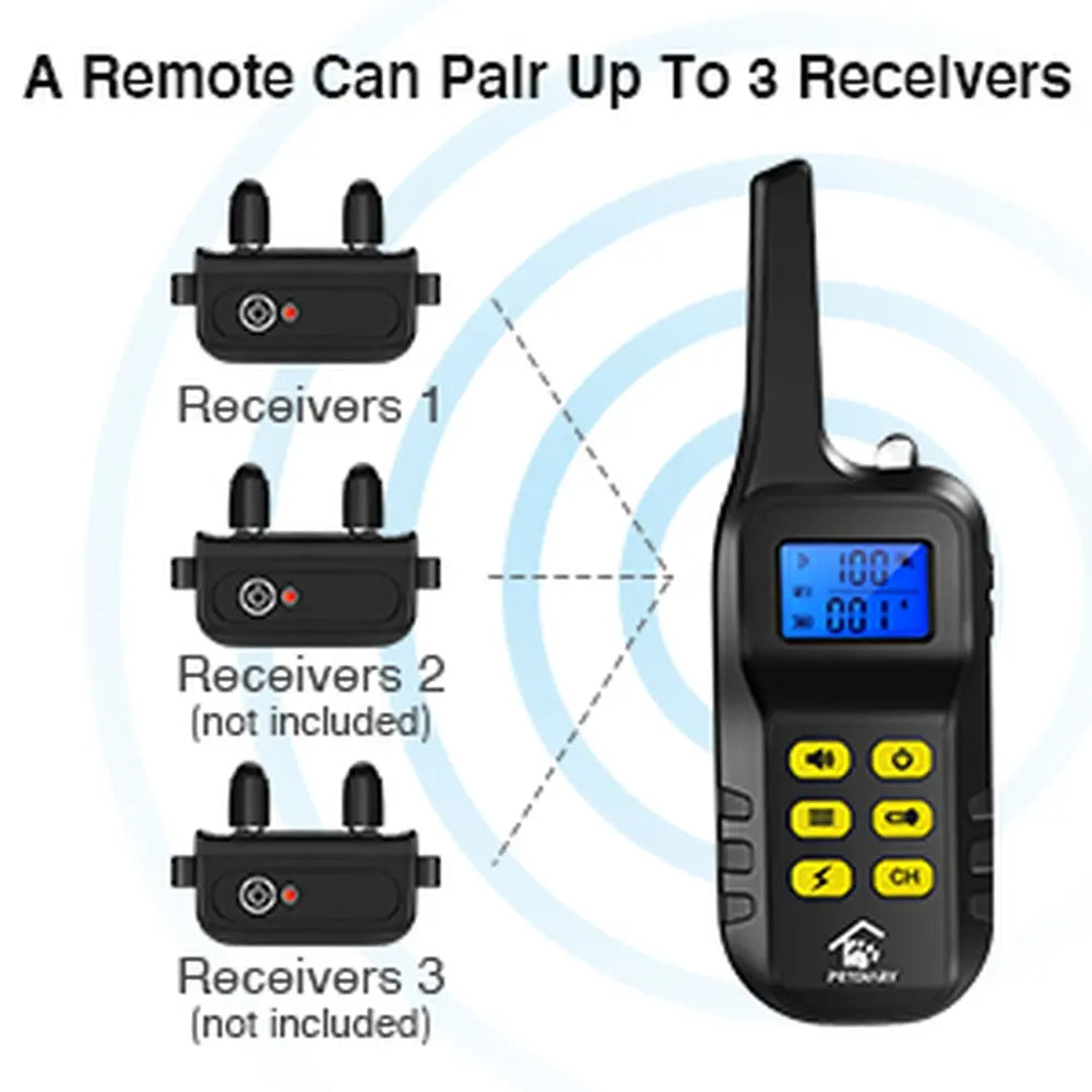 Waterproof Dog Training Collar with Beep Vibration & Shock