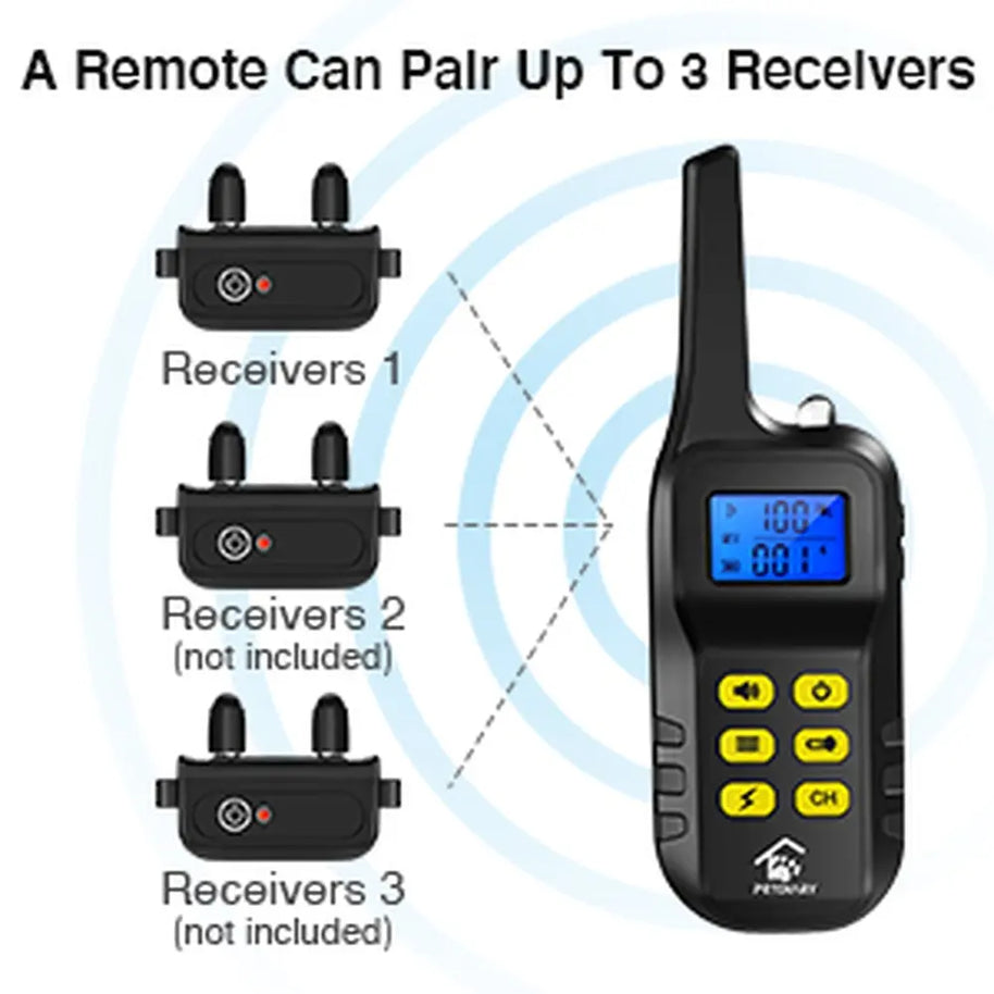 Waterproof Dog Training Collar with Beep Vibration & Shock