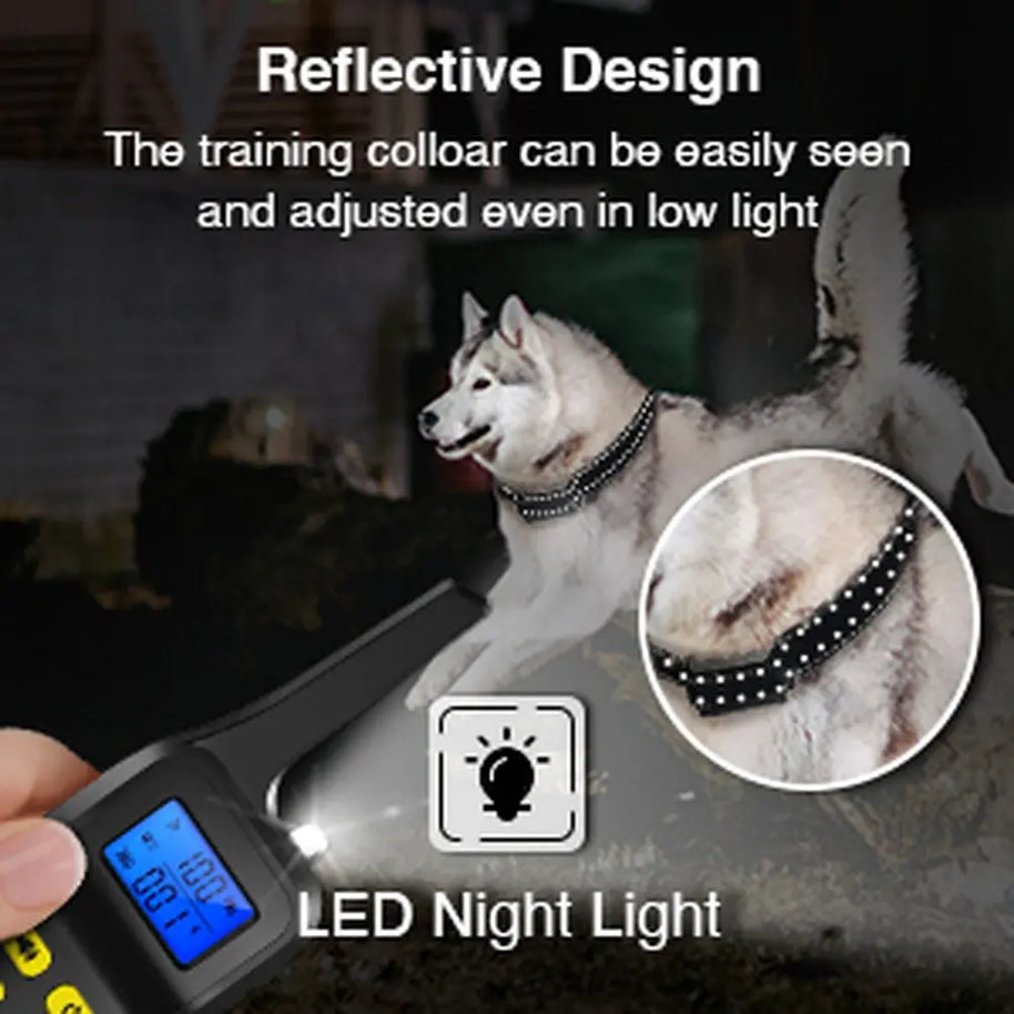 Waterproof Dog Training Collar with Beep Vibration & Shock