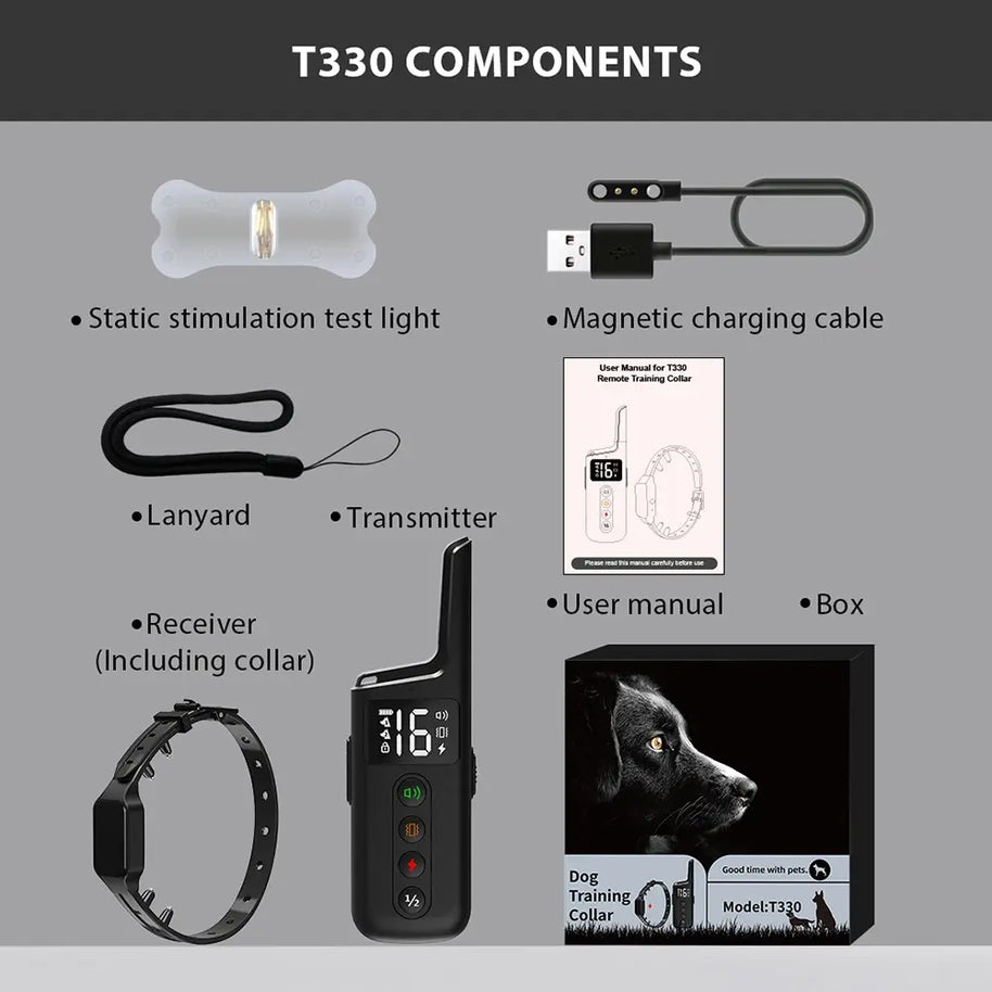 300M Professional Remote Training Collar for Medium & Large Dogs