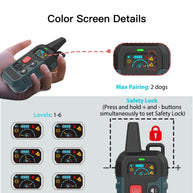IPX6 Waterproof Spray Training Collar 1000ft Range