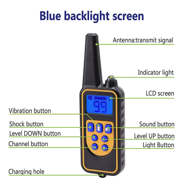 2600Ft Dog Training Collar with 7 Modes for Medium & Large Dogs