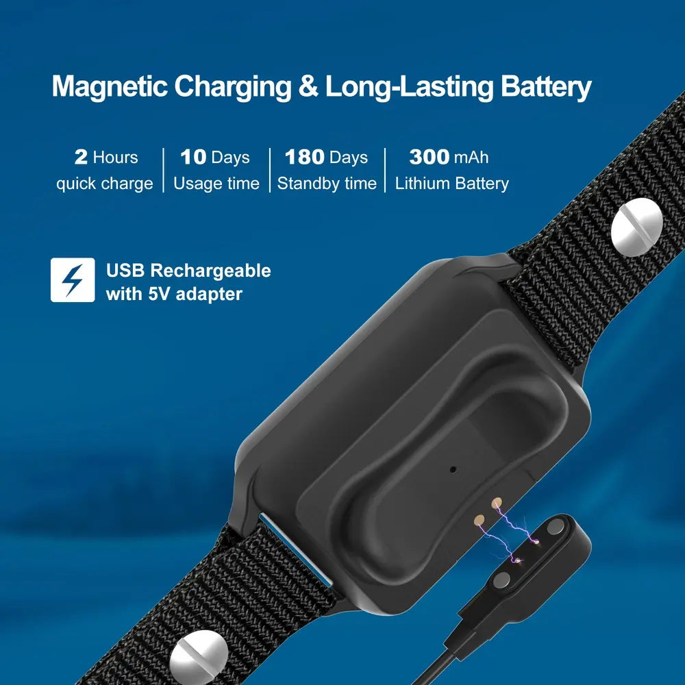 Smart 3C Touch Screen IP68 Waterproof Anti-Bark Collar