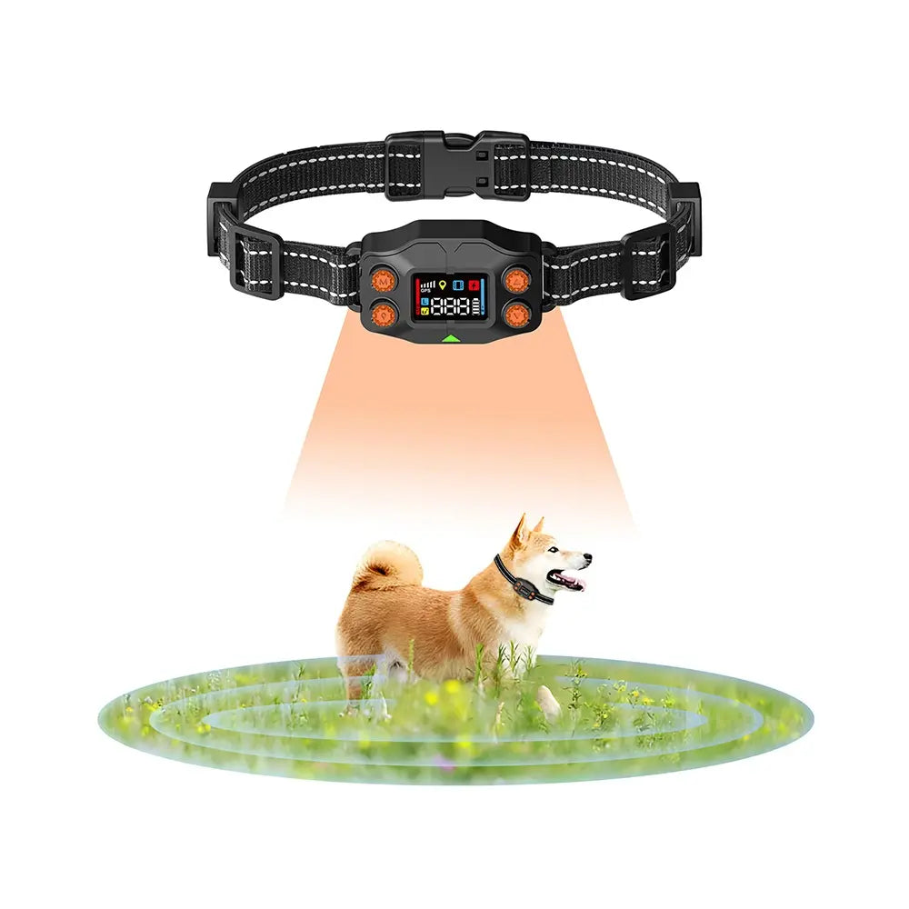 IPX7 Waterproof GPS Wireless Dog Fence & Shock Collar