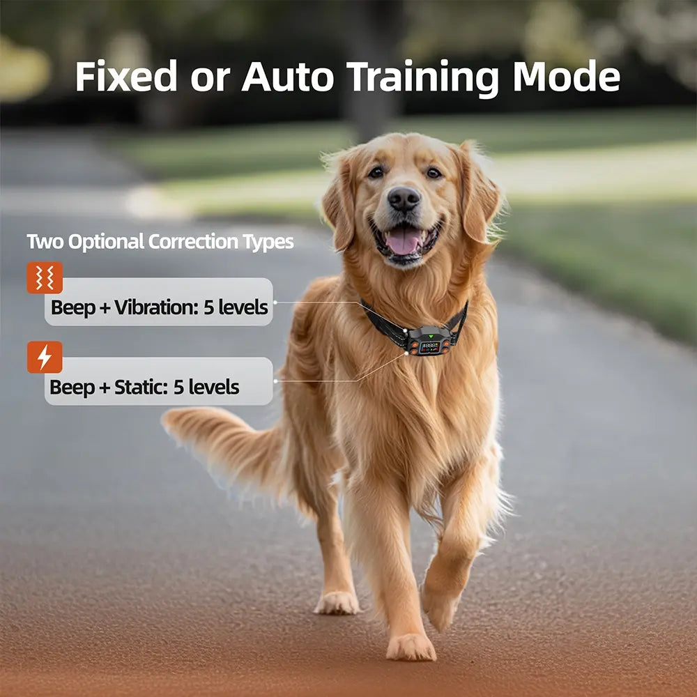 IPX7 Waterproof GPS Wireless Dog Fence & Shock Collar