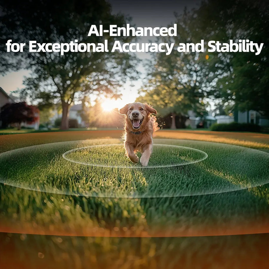 IPX7 Waterproof GPS Wireless Dog Fence & Shock Collar