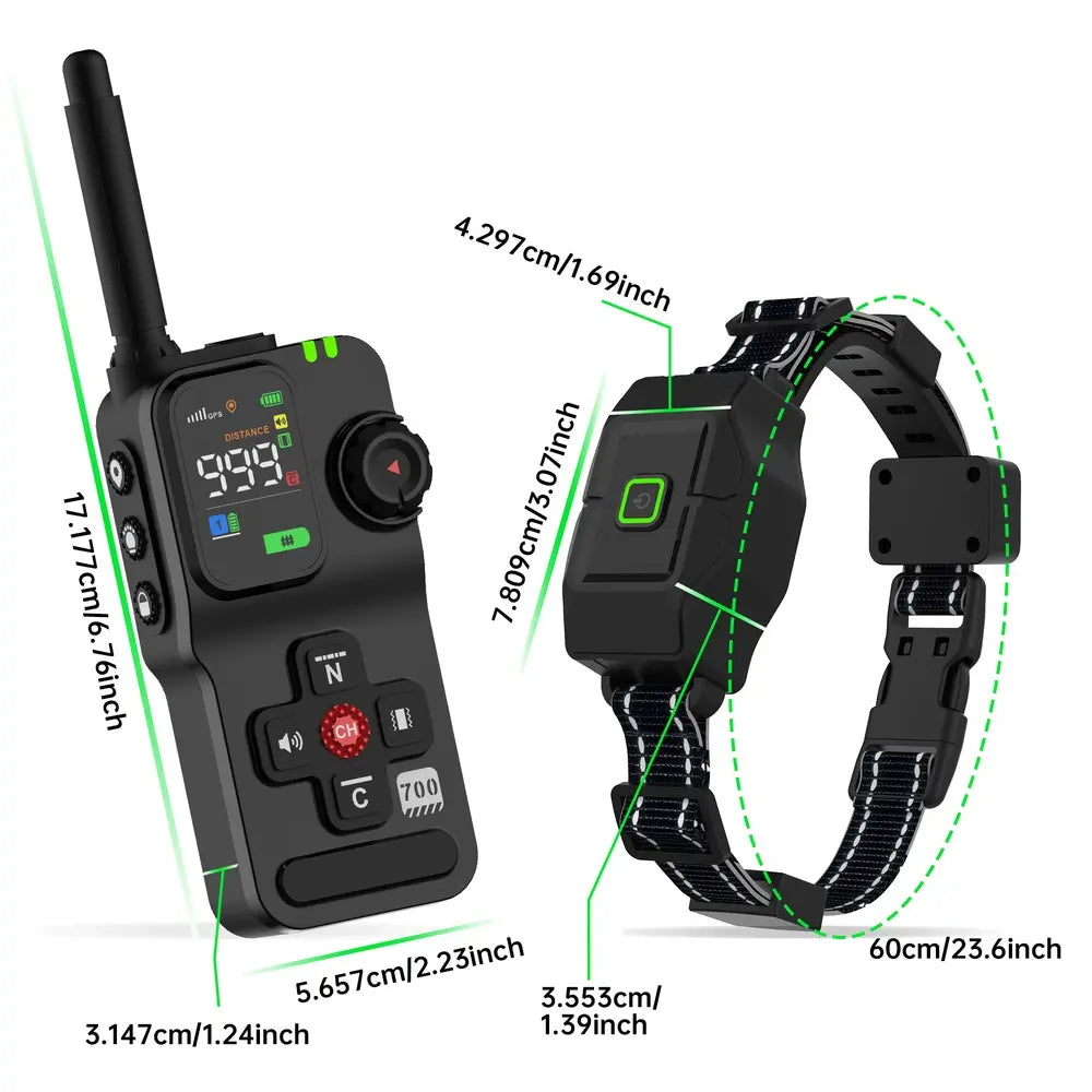 Wireless GPS Dog Fence System with 3 Collars