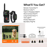Wireless GPS Dog Fence System with 3 Collars