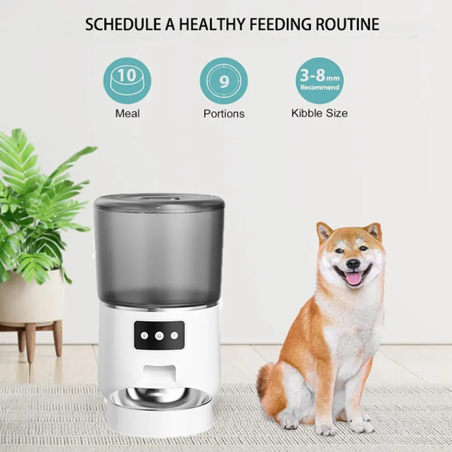 WiFi App Control 10-Meal Automatic Pet Feeder 4L