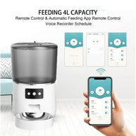 WiFi App Control 10-Meal Automatic Pet Feeder 4L