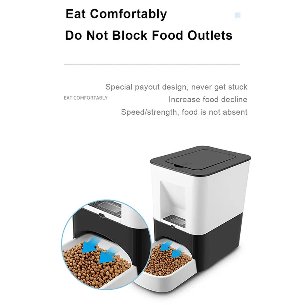14L Automatic Timed Pet Feeder for Large Dogs and Cats