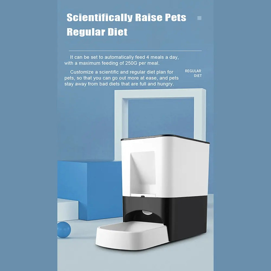14L Automatic Timed Pet Feeder for Large Dogs and Cats