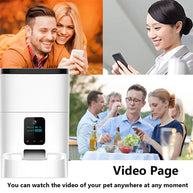 Smart App Camera Automatic Pet Feeder for Cats