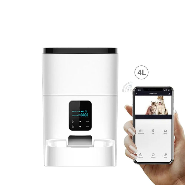 Smart App Camera Automatic Pet Feeder for Cats