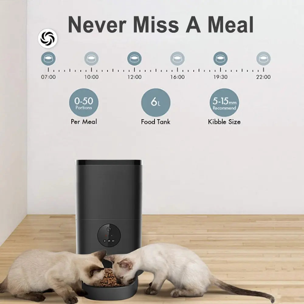 Smart App Camera Automatic Pet Feeder for Cats