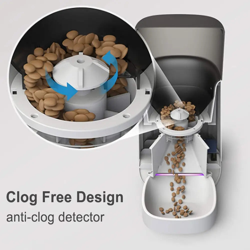 Smart App Camera Automatic Pet Feeder for Cats
