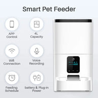 Smart App Camera Automatic Pet Feeder for Cats