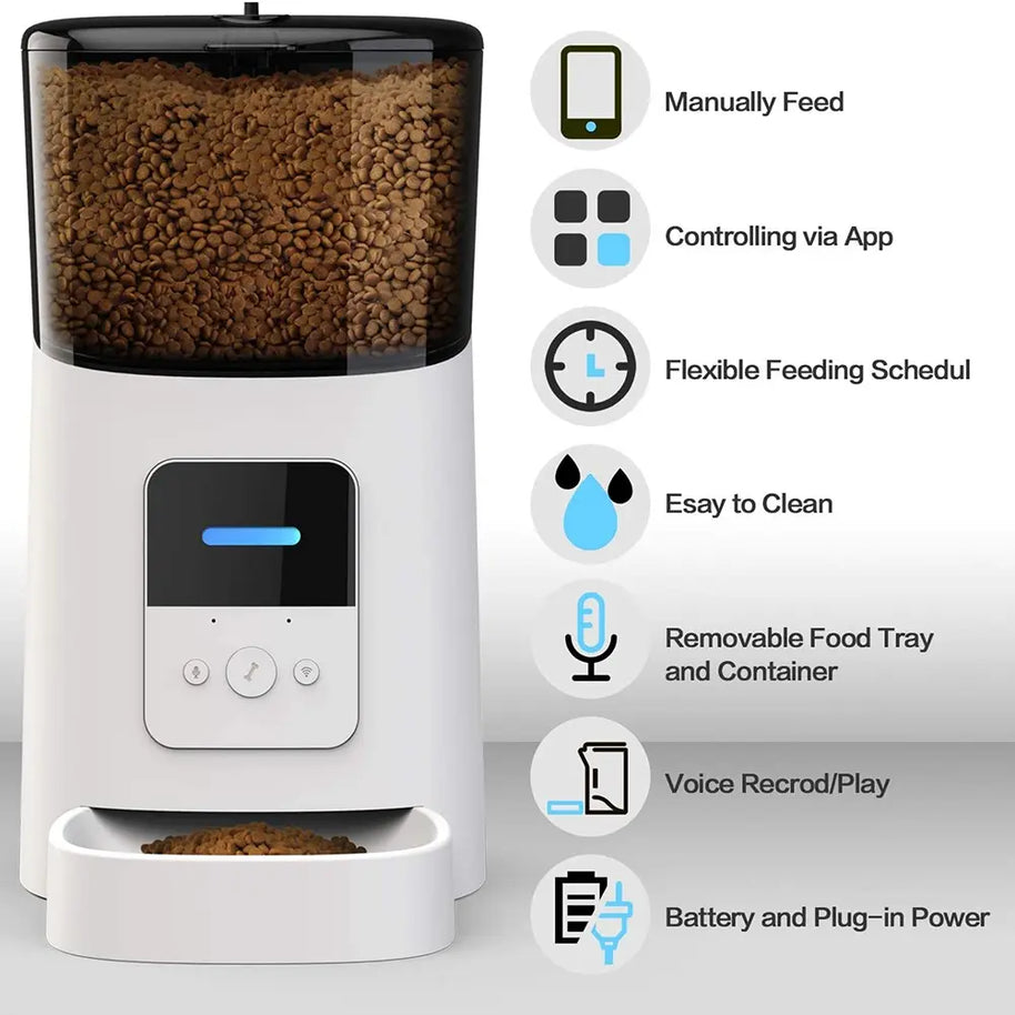 Smart App WiFi Automatic Water & Food Pet Feeder