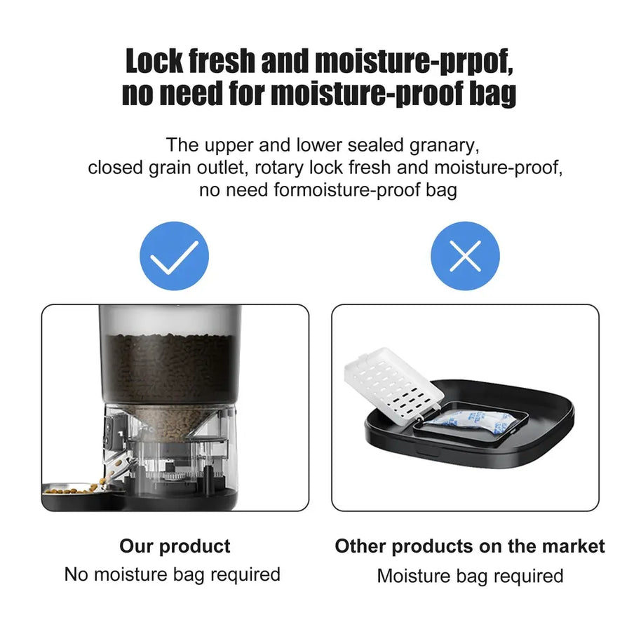 Smart WiFi App Control Automatic Pet Feeder