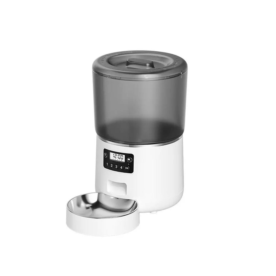 4L Automatic Timed Pet Feeder with Stainless Steel Bowl