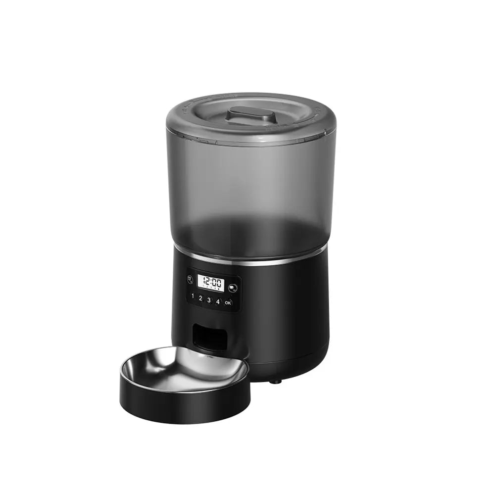4L Automatic Timed Pet Feeder with Stainless Steel Bowl