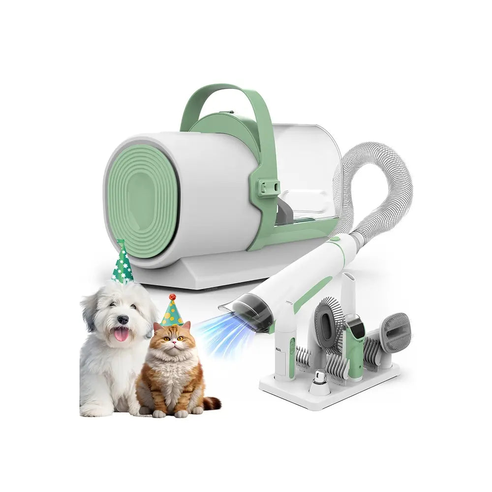 2.5L Pet Grooming Vacuum Kit with Clipper & Nail Grinder