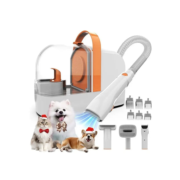 2.5L Pet Grooming Vacuum Kit with Clipper & Nail Grinder