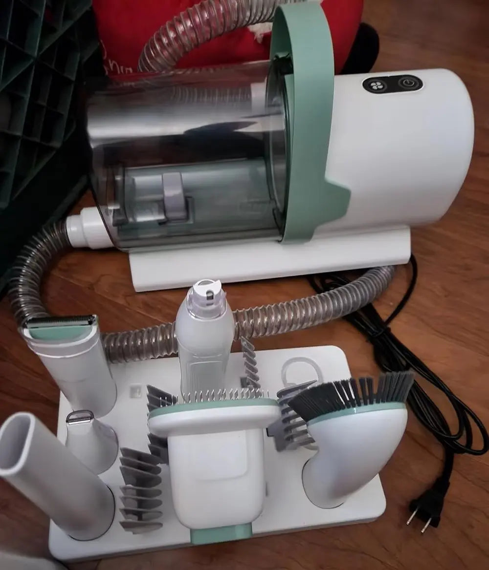 2.5L Pet Grooming Vacuum Kit with Clipper & Nail Grinder