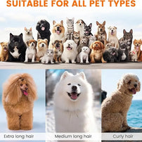 Portable Pet Grooming Vacuum Kit with Clipper & Dryer