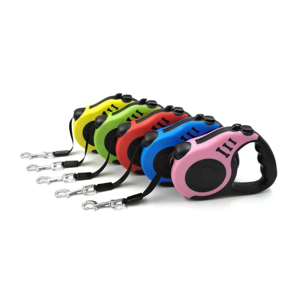 Hands-Free Retractable Dog Leash with Nylon Harness