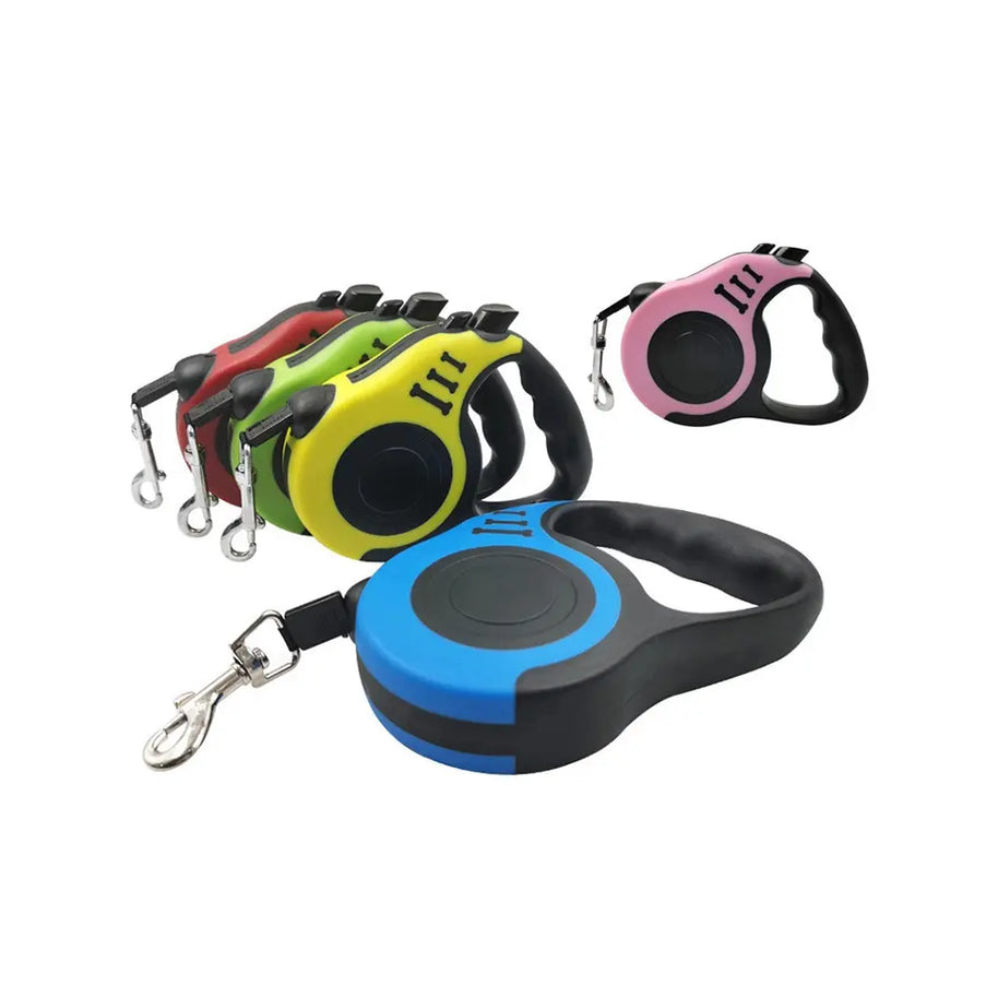 Hands-Free Retractable Dog Leash with Nylon Harness