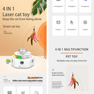 4 in 1 Smart Dancing Butterfly Interactive Cat Toy