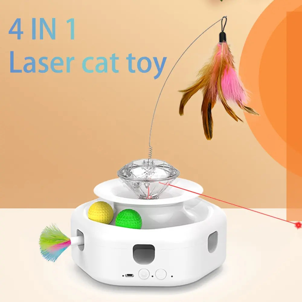 4 in 1 Smart Dancing Butterfly Interactive Cat Toy