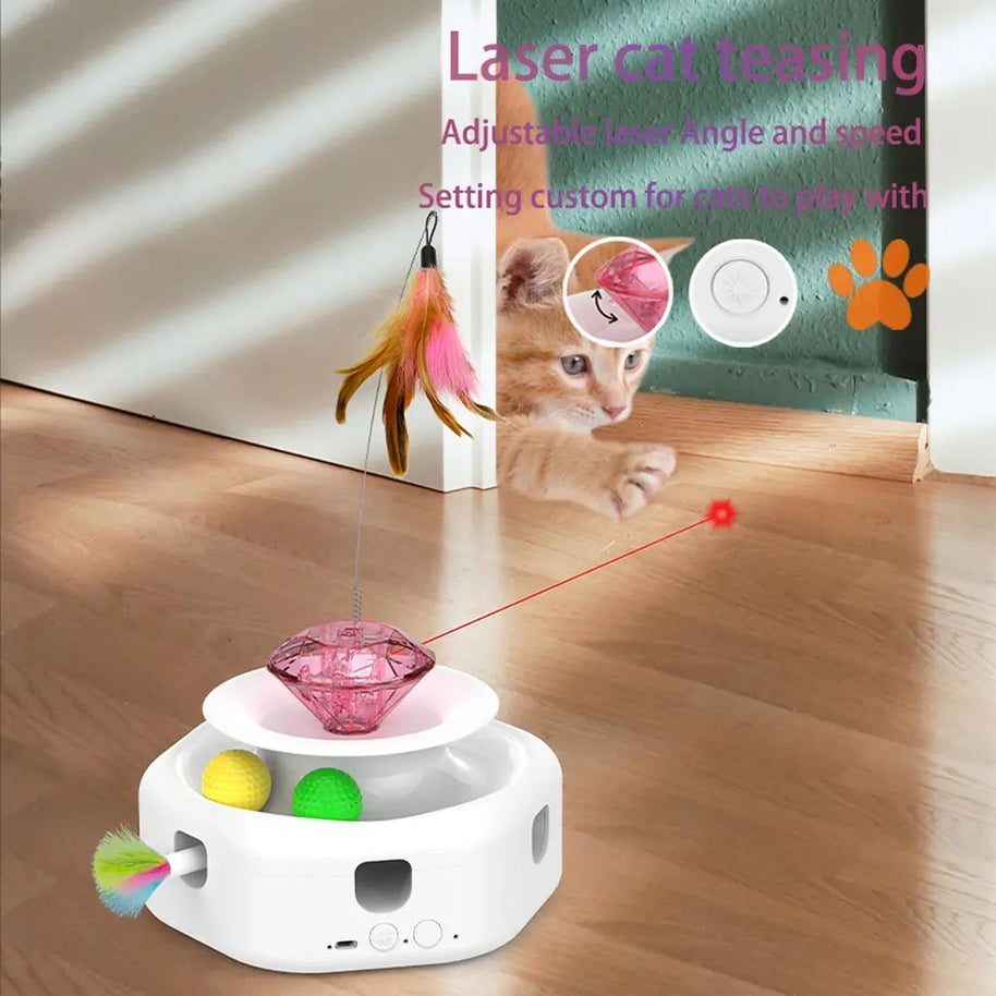4 in 1 Smart Dancing Butterfly Interactive Cat Toy